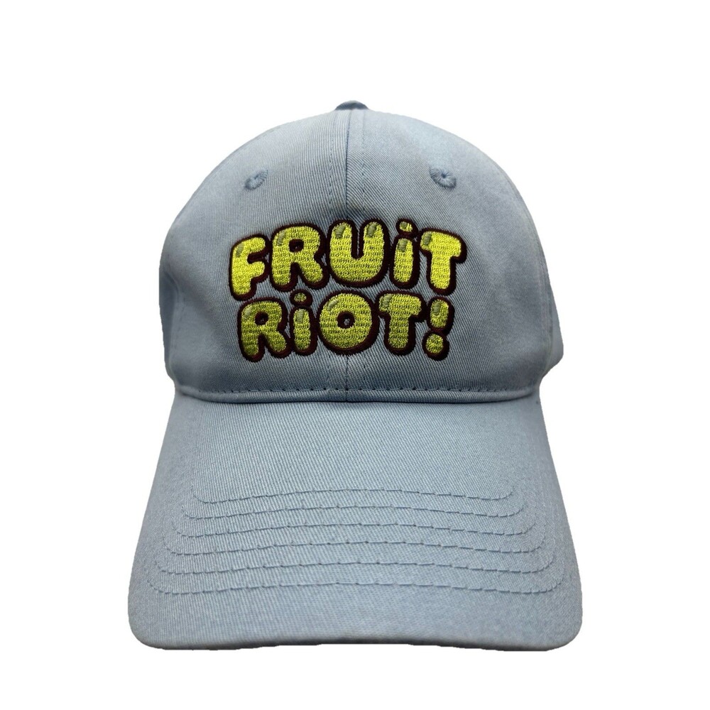 Fruit Riot "Not For Wimps" Embroidered Baseball Cap - Light Blue
